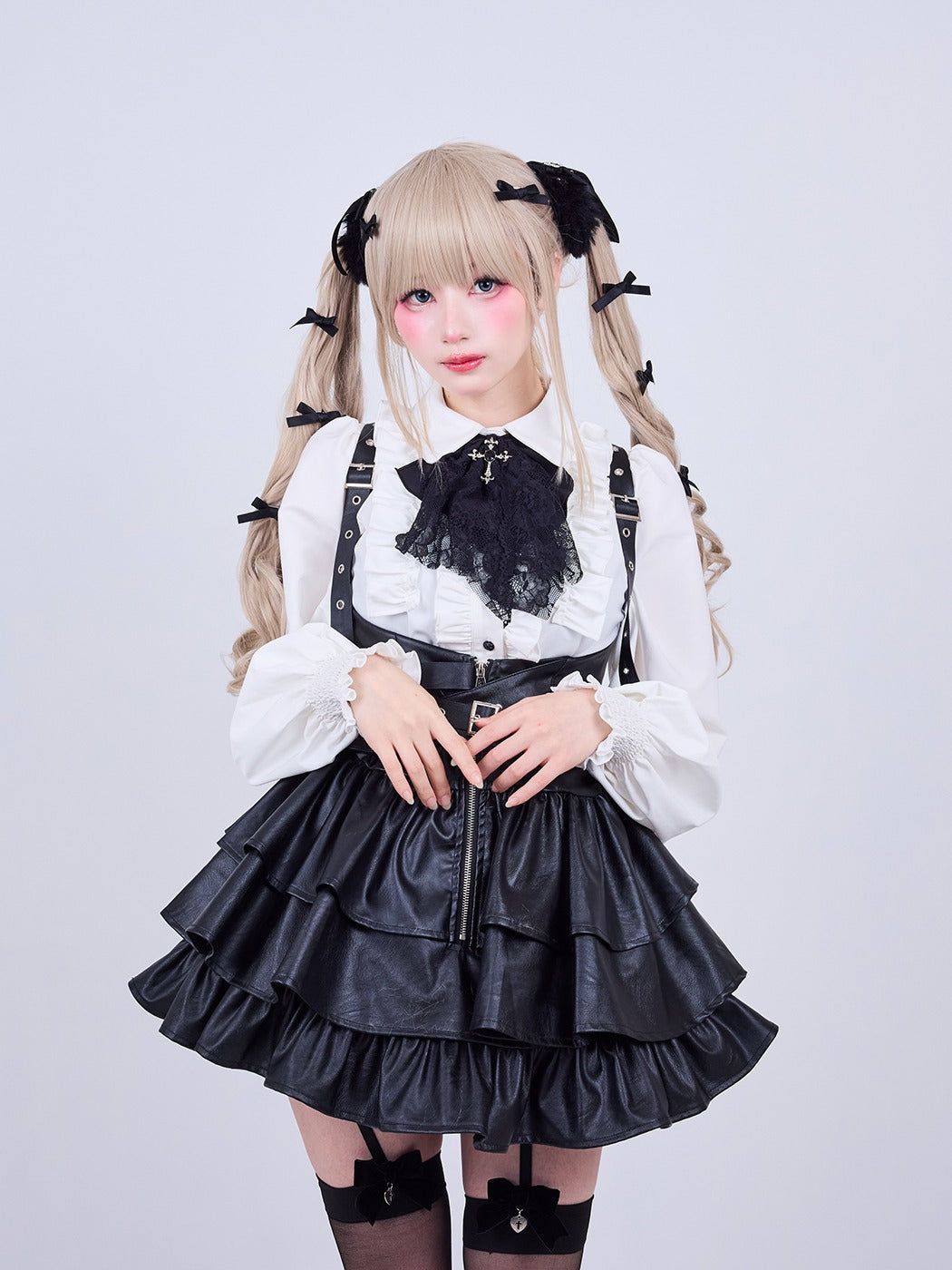 IMVAL / Classic Frill Shirt [WHT]