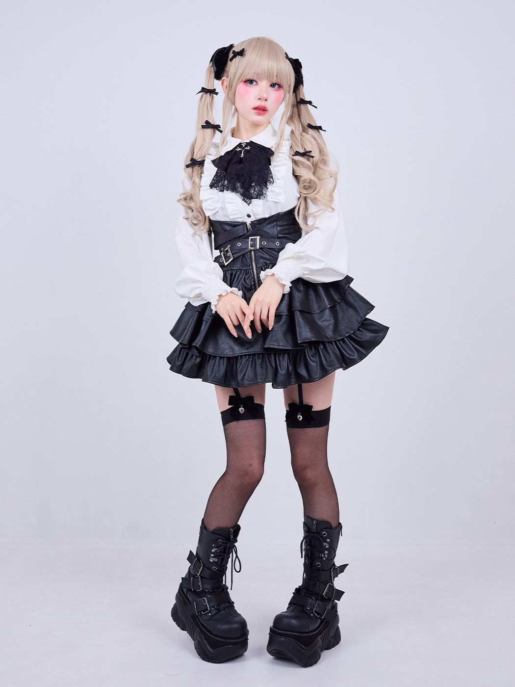 IMVAL / Classic Frill Shirt  - WHT