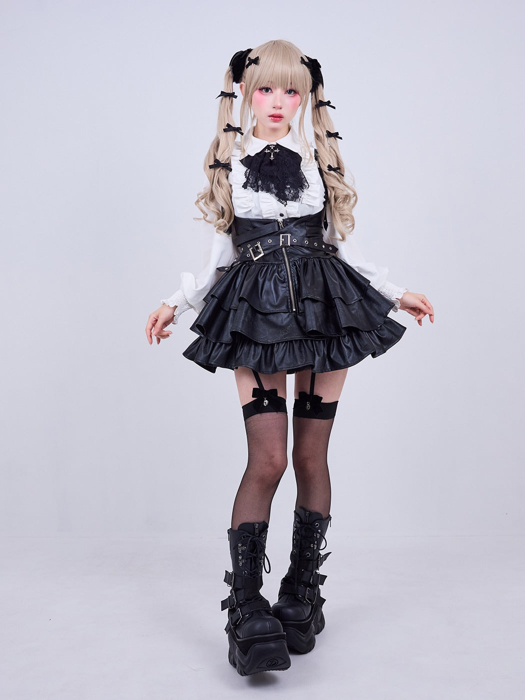 IMVAL / Classic Frill Shirt  - WHT