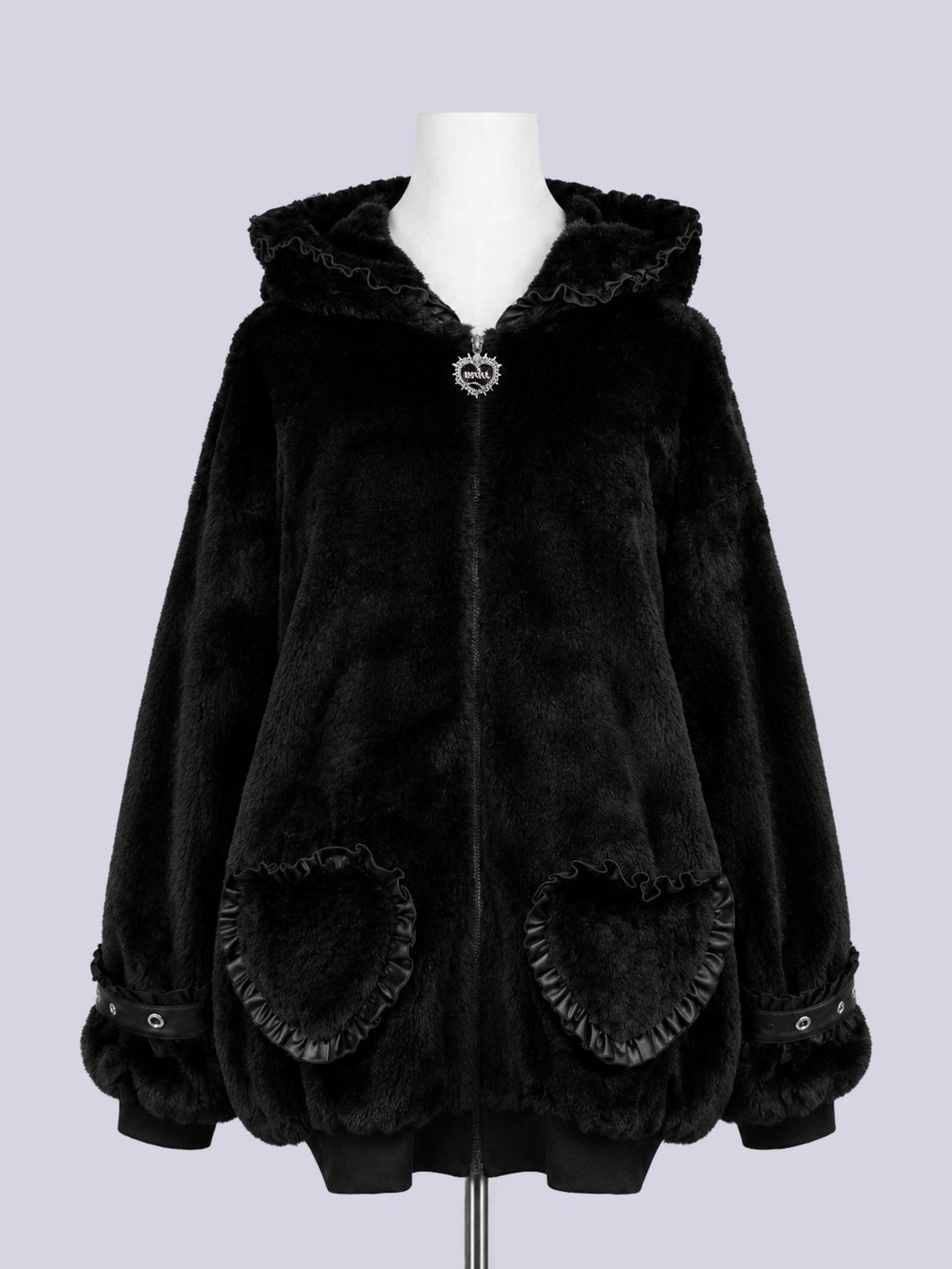 IMVAL / Heart Fur Hoodie