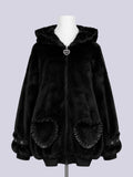 IMVAL / Heart Fur Hoodie