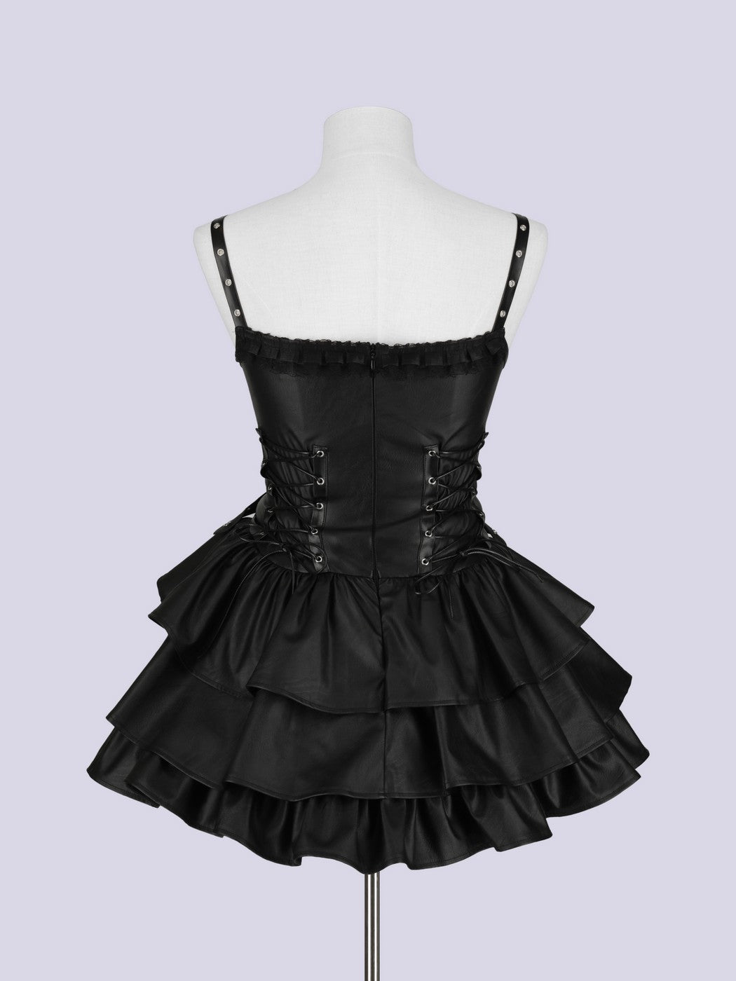 IMVAL / Cross Belt Leather Dress