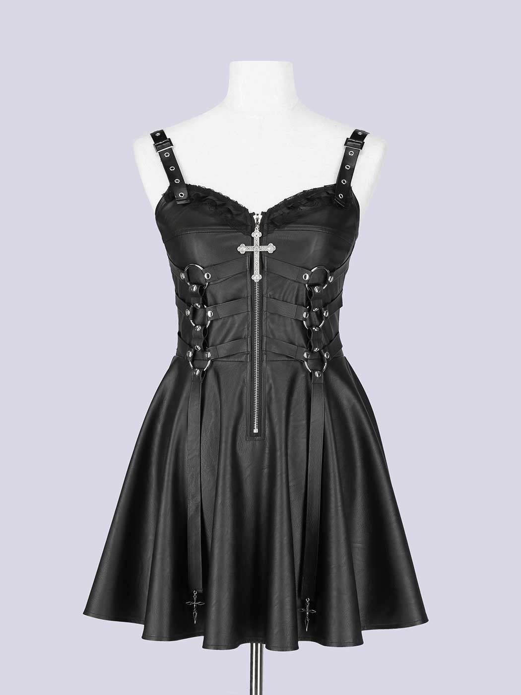 IMVAL / Harness Leather Dress [BLK]
