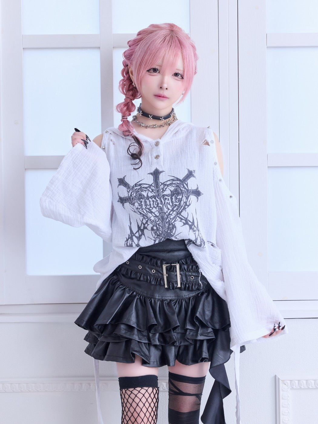 IMVAL / Distressed Gauze Top