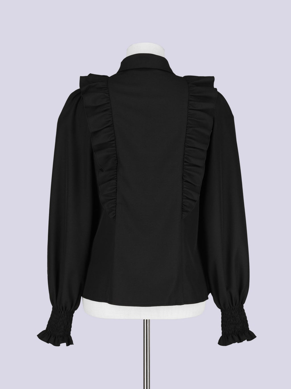 IMVAL / Classical Jabot Blouse - BLK