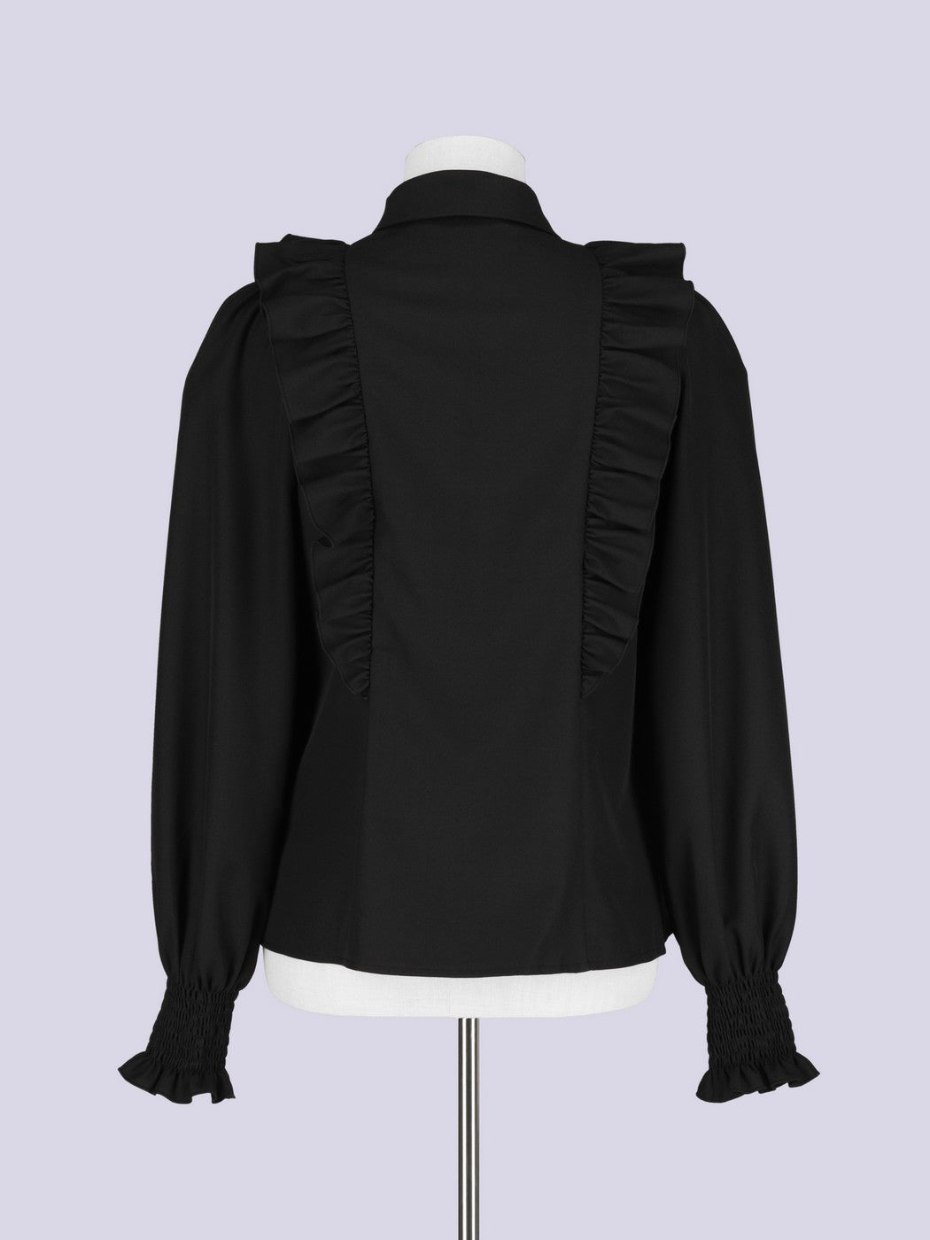 IMVAL / Classical Jabot Blouse - BLK