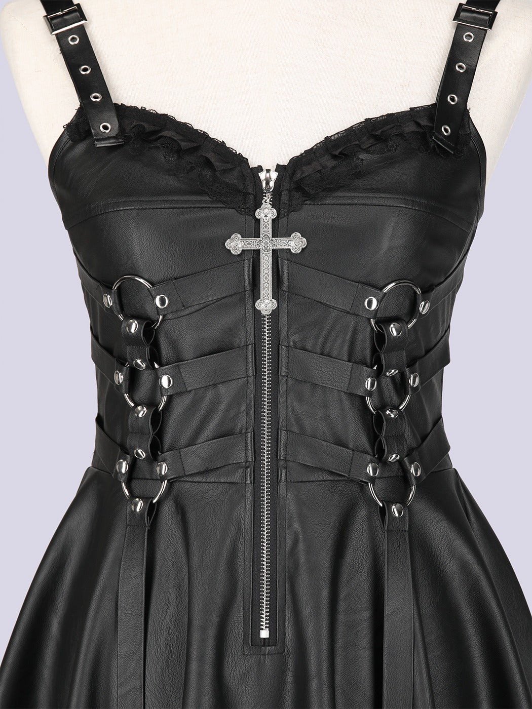 IMVAL / Harness Leather Dress [BLK]