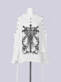 IMVAL / Distressed Gauze Top