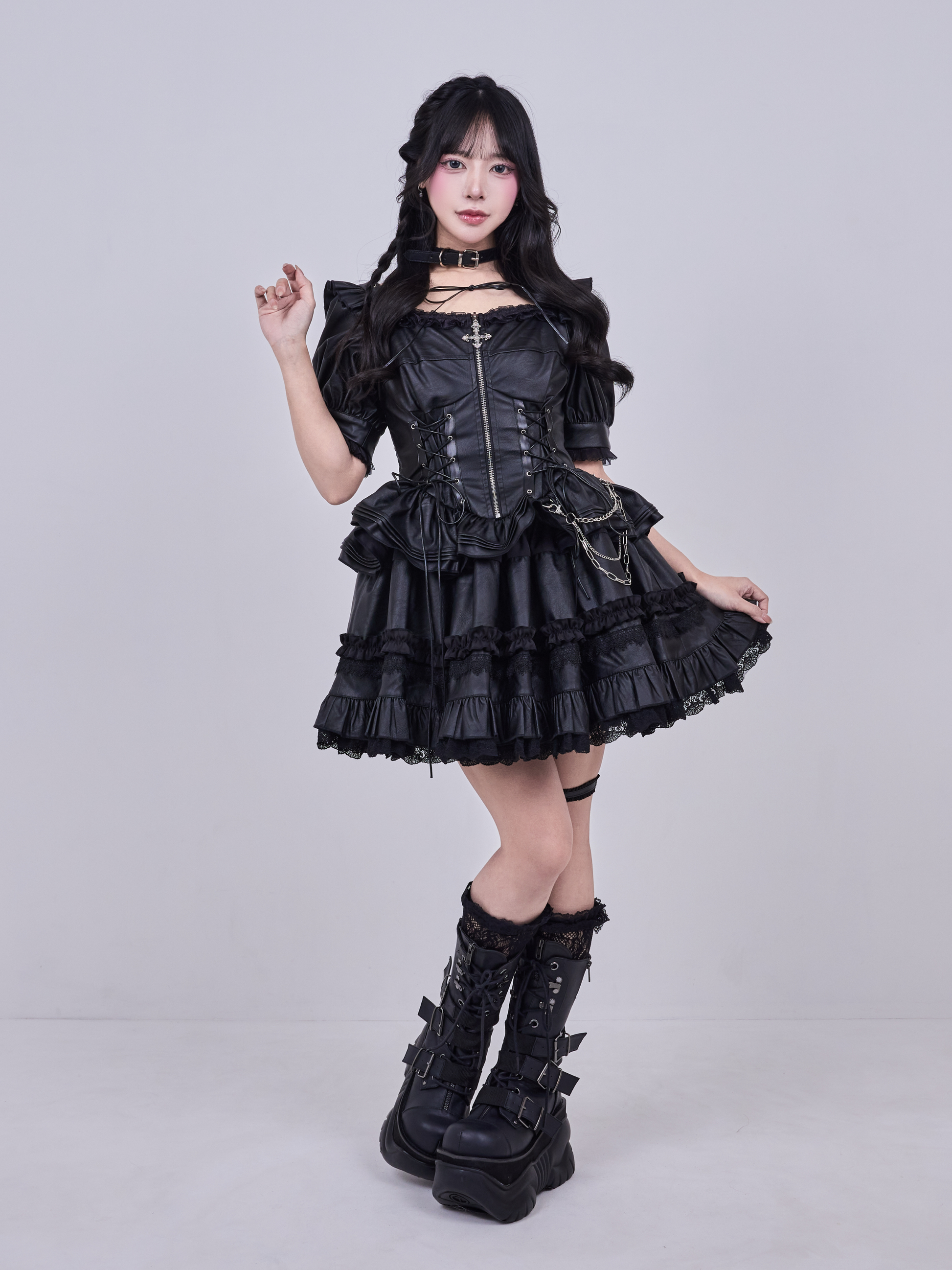 IMVAL / Skeleton Chain Dress