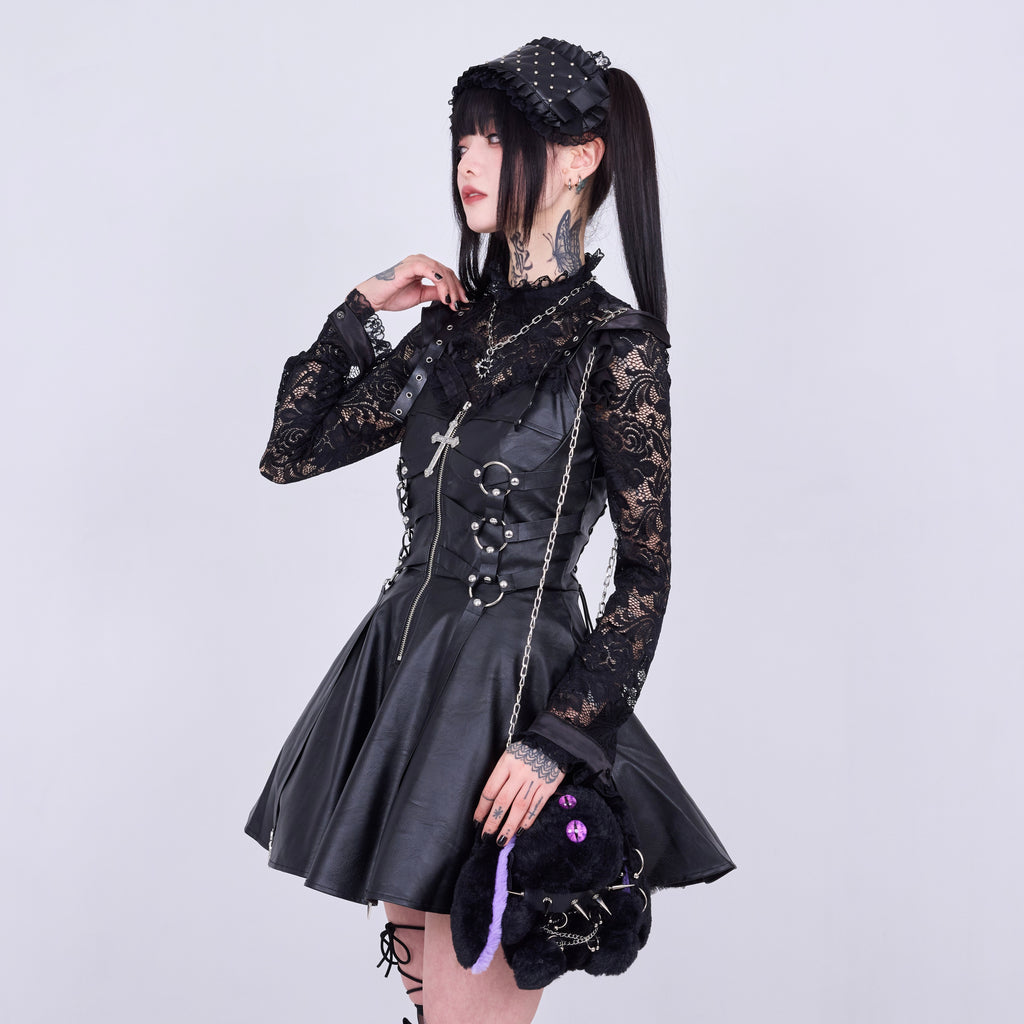 IMVAL / Harness Leather Dress [BLK]