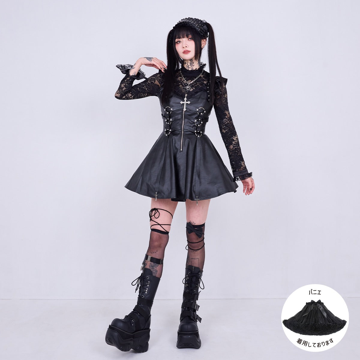 IMVAL / Harness Leather Dress [BLK]
