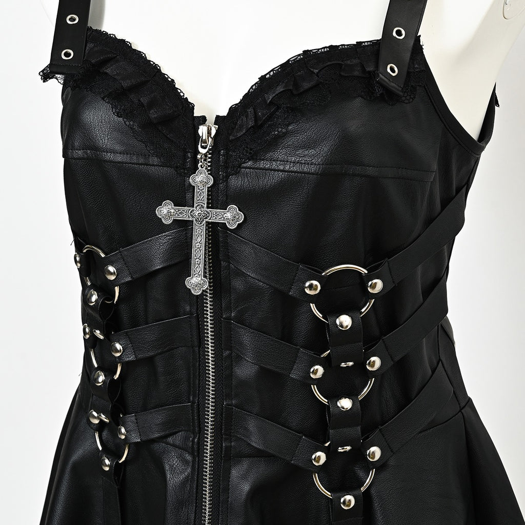 IMVAL / Harness Leather Dress [BLK]
