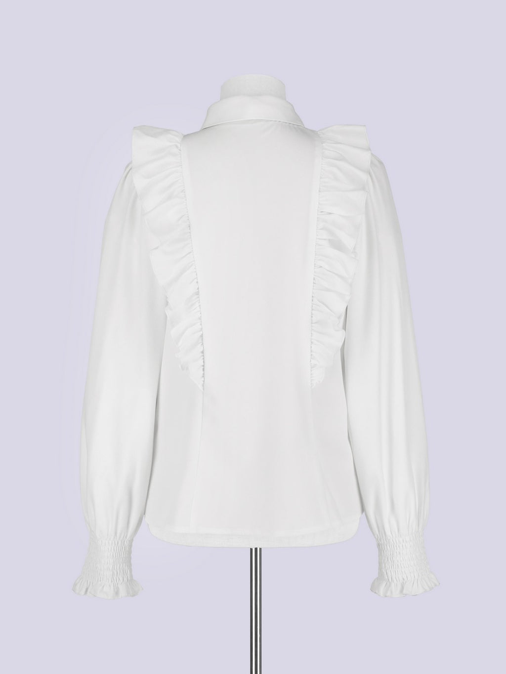 IMVAL / Classical Jabot Blouse - WHT