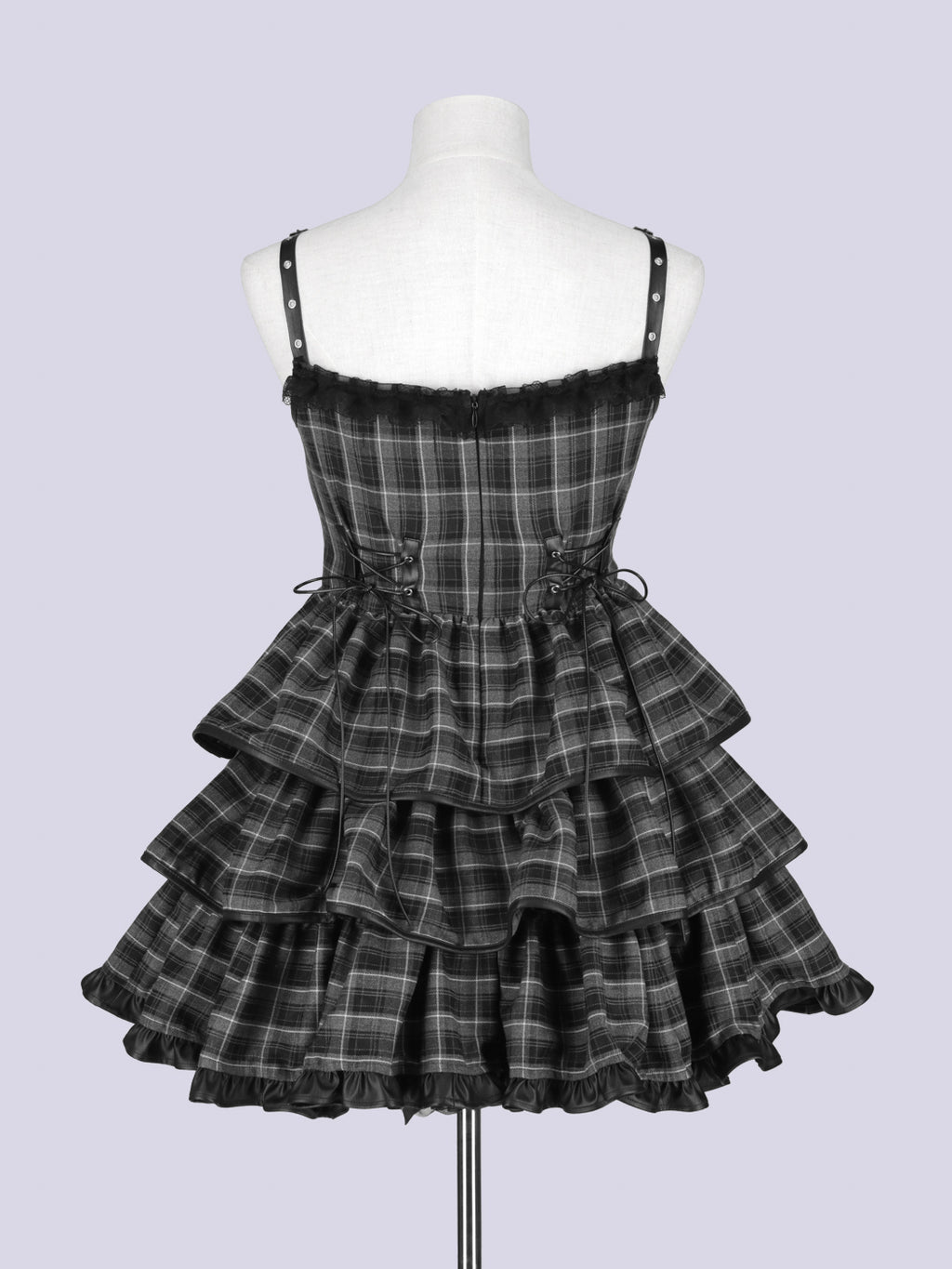 IMVAL / Frill Heart Dress - GRY
