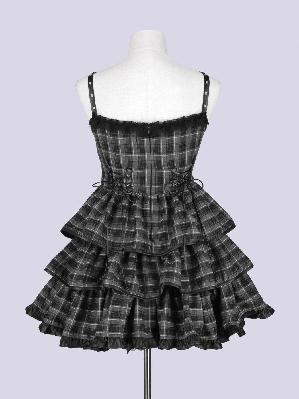 IMVAL / Frill Heart Dress - GRY