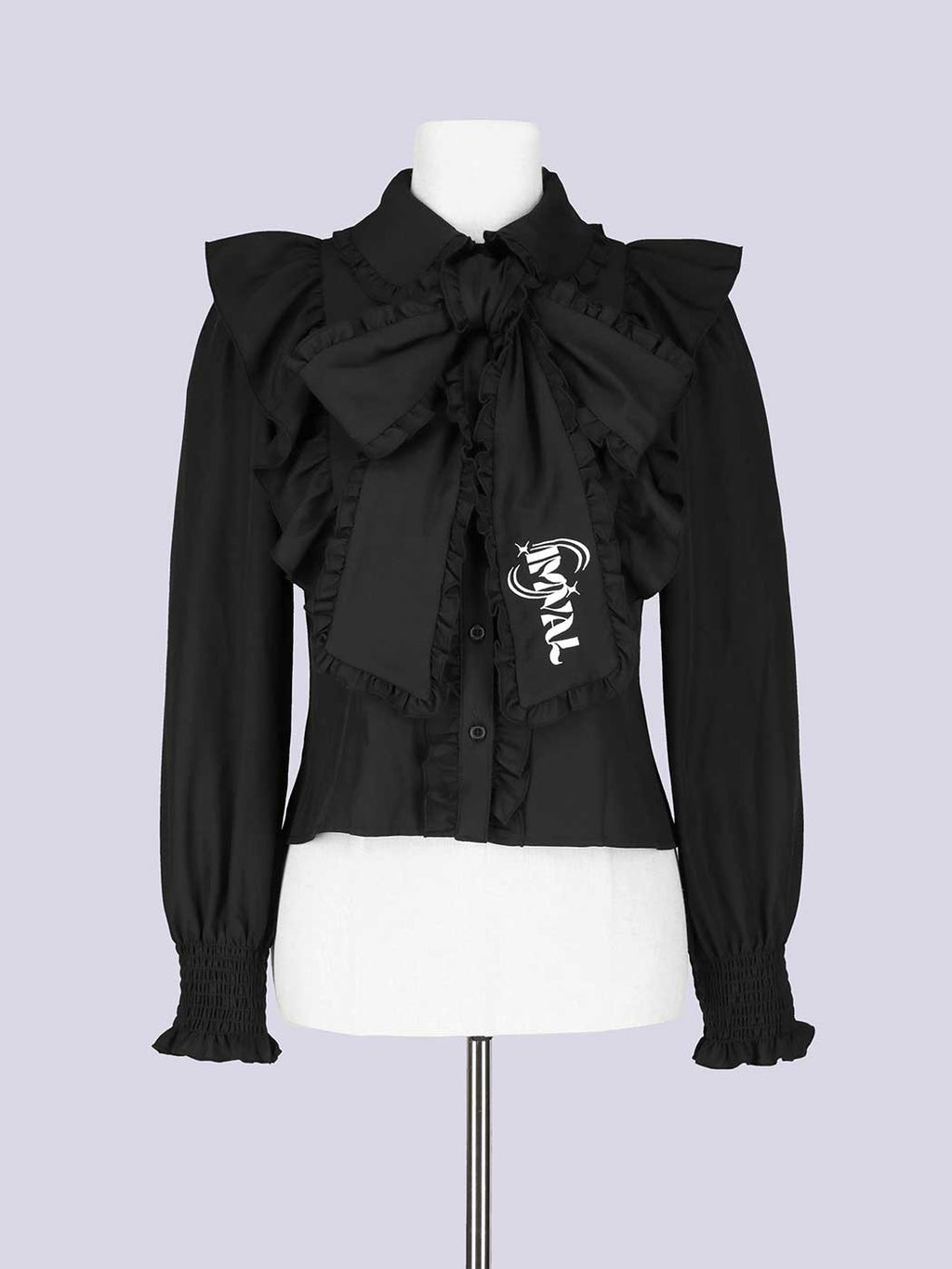 IMVAL / Big Ribbon Shirt［BLK］