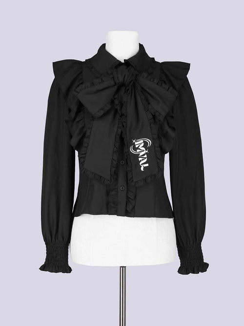 IMVAL / Big Ribbon Shirt［BLK］