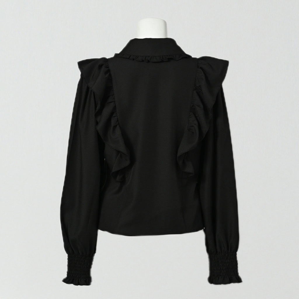 IMVAL / Big Ribbon Shirt［BLK］