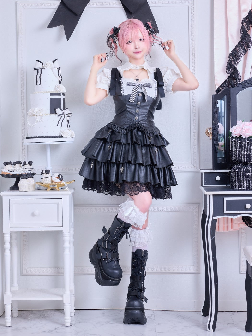 IMVAL / Cross Ribbon Dress