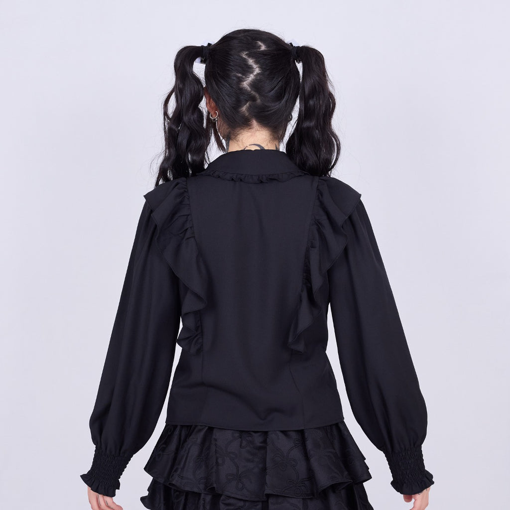 IMVAL / Big Ribbon Shirt［BLK］