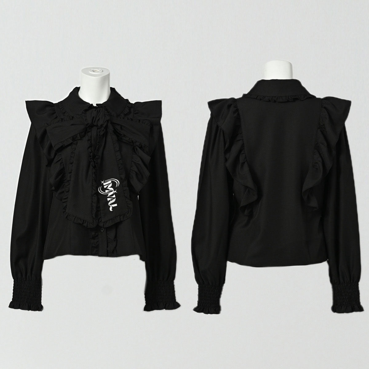 IMVAL / Big Ribbon Shirt［BLK］