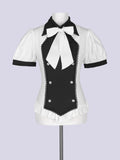 IMVAL / Napoleon Ribbon Blouse - BK×WH