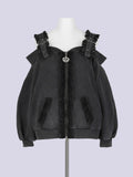 IMVAL / Lace Frill Sweat Series - INK