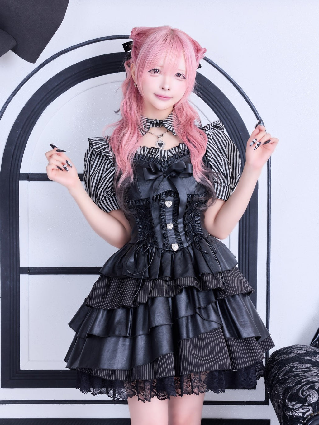IMVAL / Asymmetry Tiered Dress