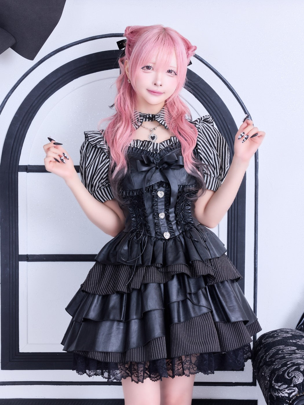 IMVAL / Asymmetry Tiered Dress