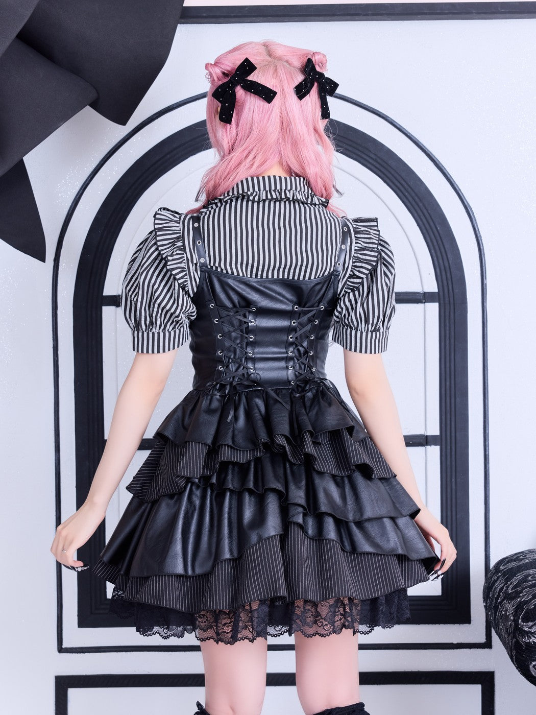 IMVAL / Asymmetry Tiered Dress
