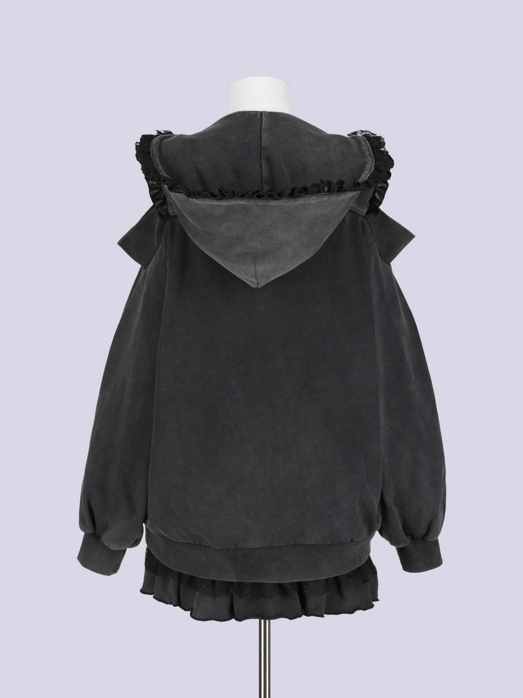 IMVAL / Lace Frill Sweat Series - INK
