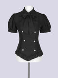 IMVAL / Napoleon Ribbon Blouse - BLK