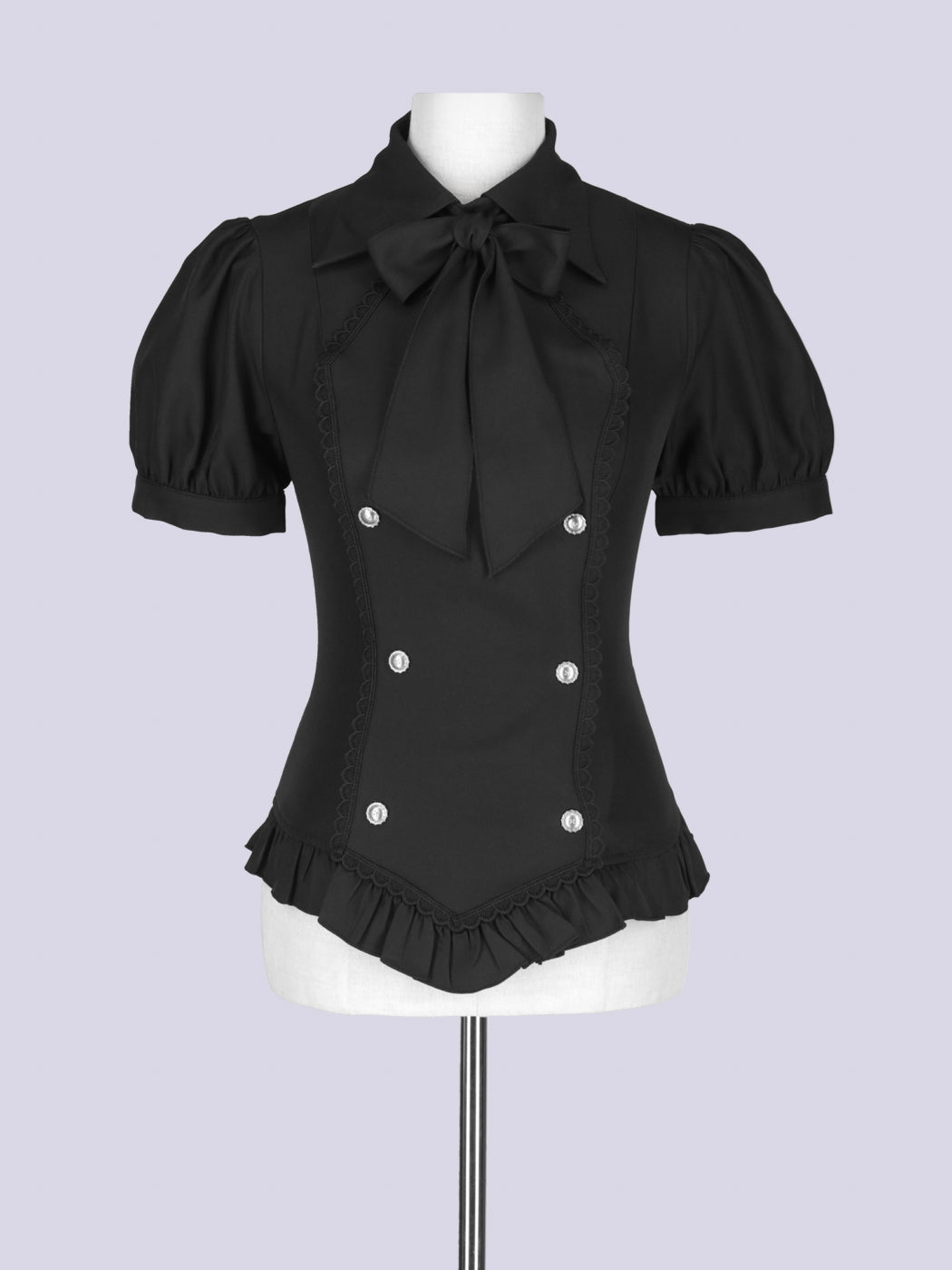 IMVAL / Napoleon Ribbon Blouse - BLK