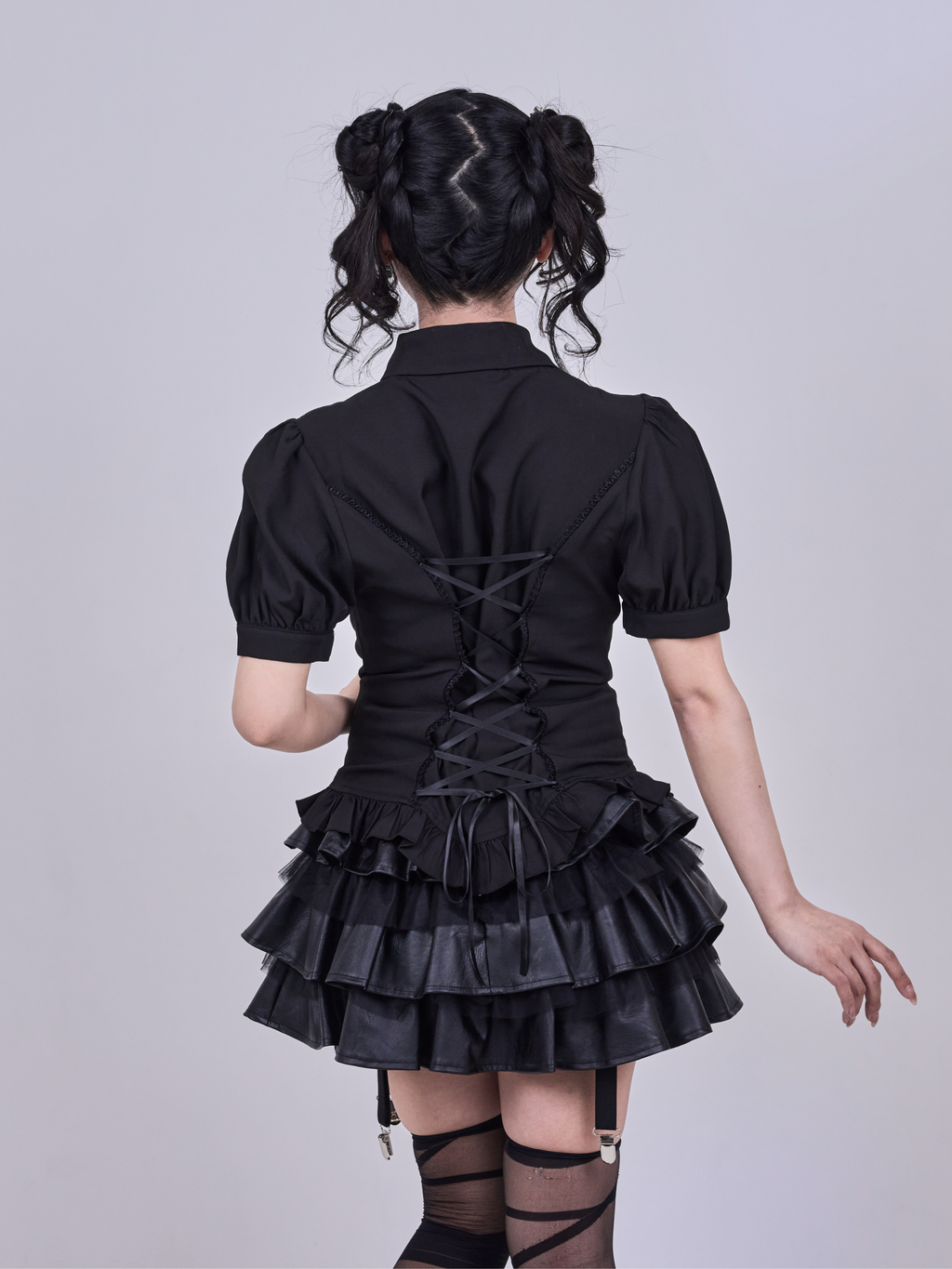 IMVAL / Napoleon Ribbon Blouse - BLK