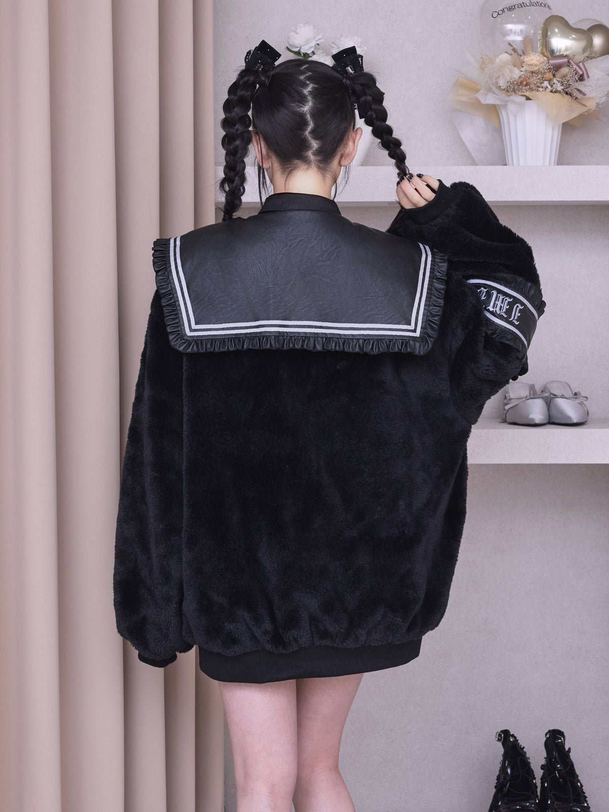IMVAL / Sailor Ribbon Fur Jacket
