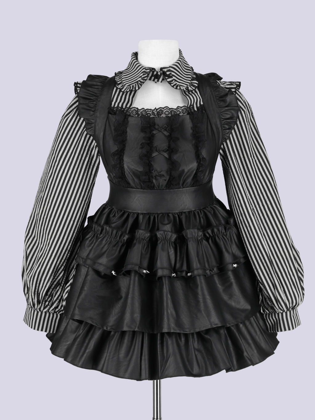 IMVAL / Leather Apron Dress