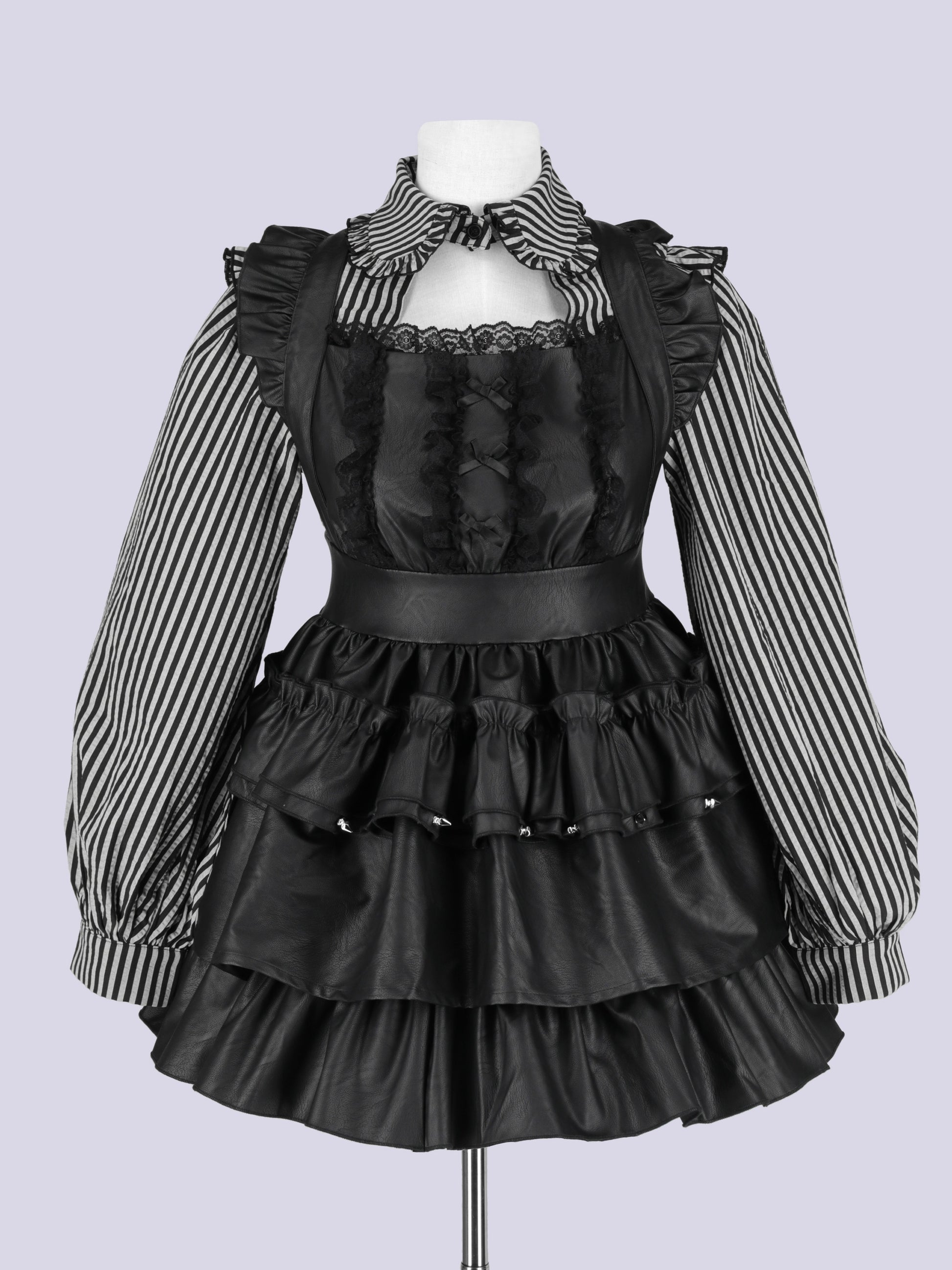 IMVAL / Leather Apron Dress