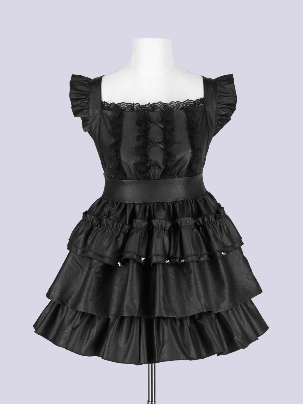 IMVAL / Leather Apron Dress