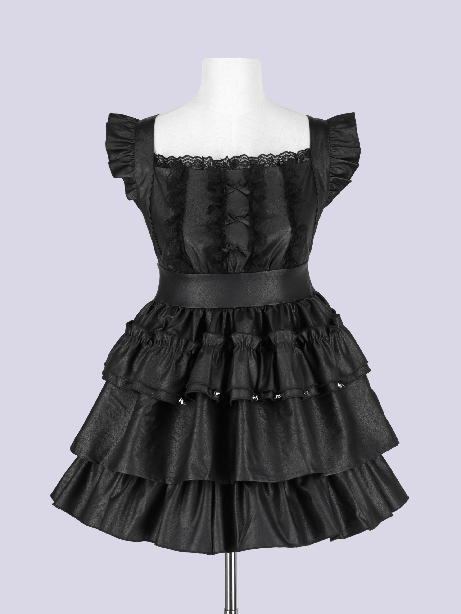 IMVAL / Leather Apron Dress