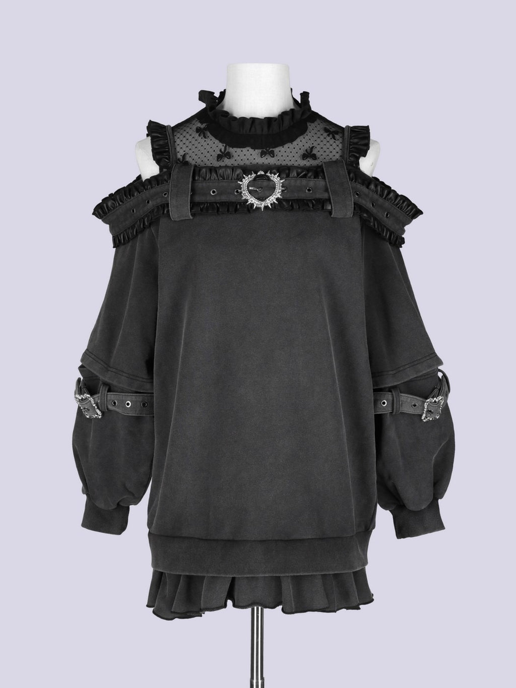 IMVAL / Highneck Off Shoulder Dress［INK］