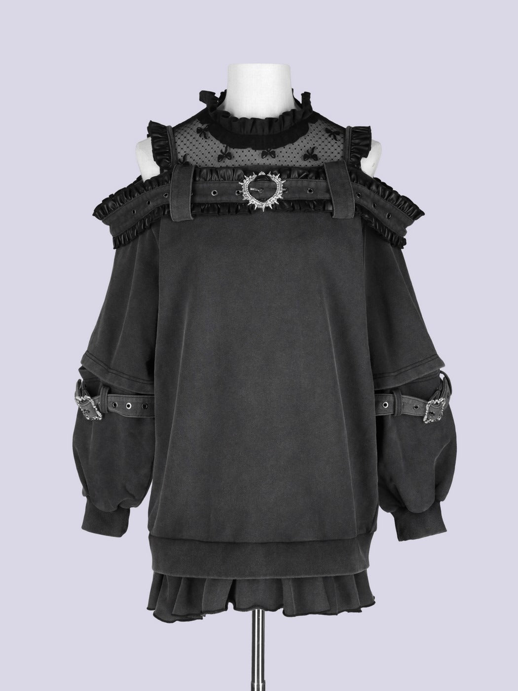 IMVAL / Highneck Off Shoulder Dress［INK］