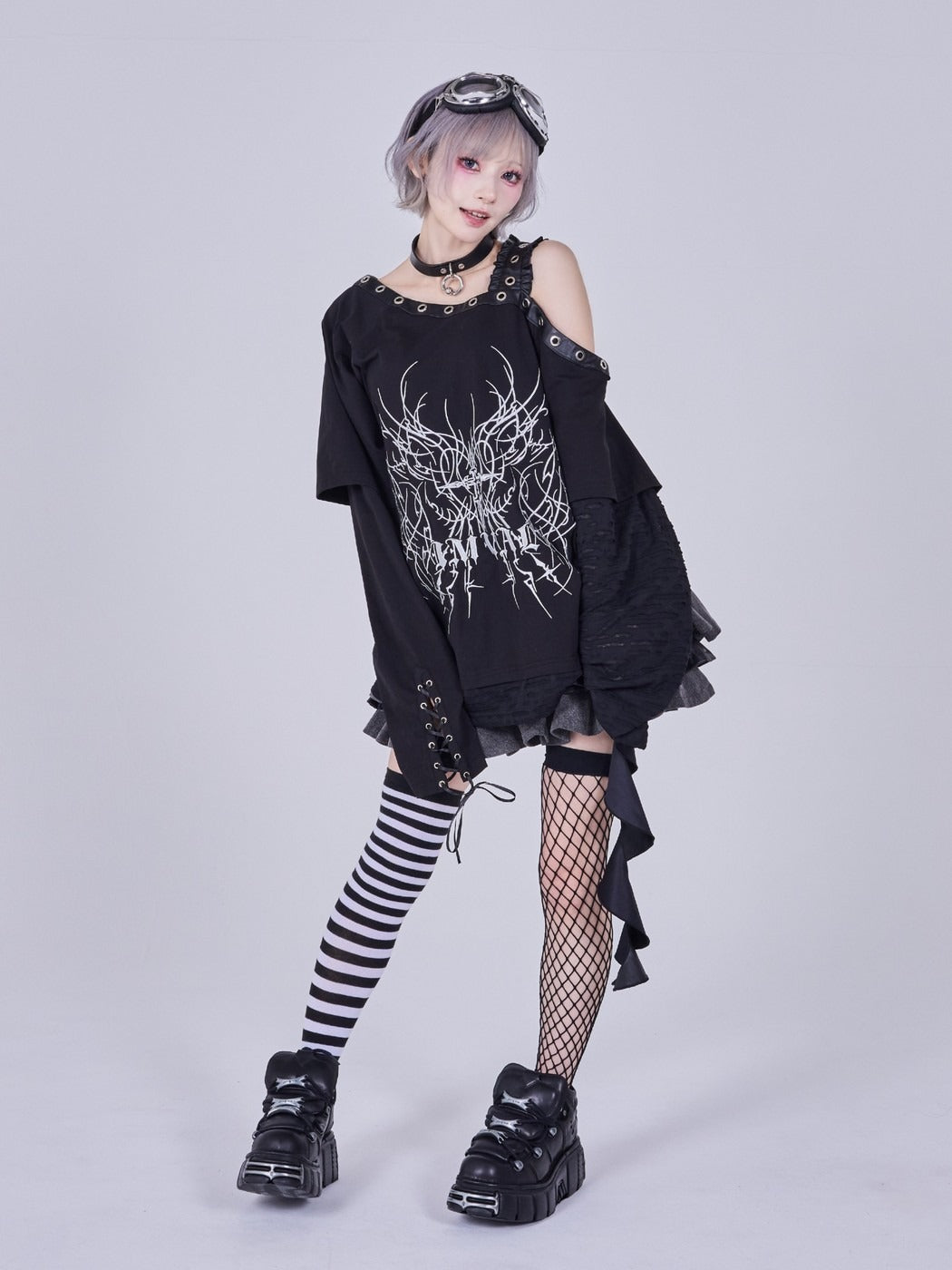 IMVAL / Off-Shoulder Top［BLK］