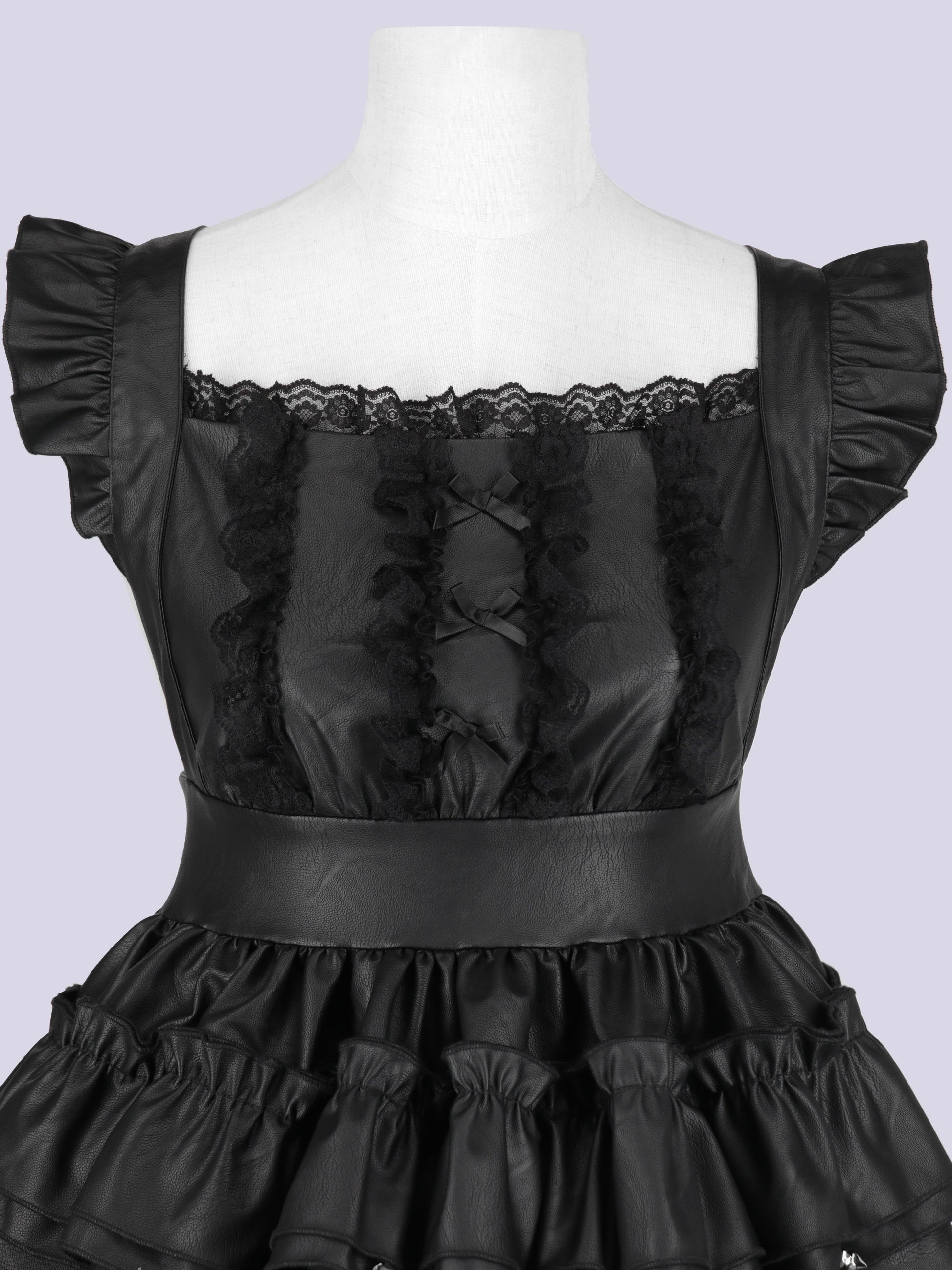 IMVAL / Leather Apron Dress