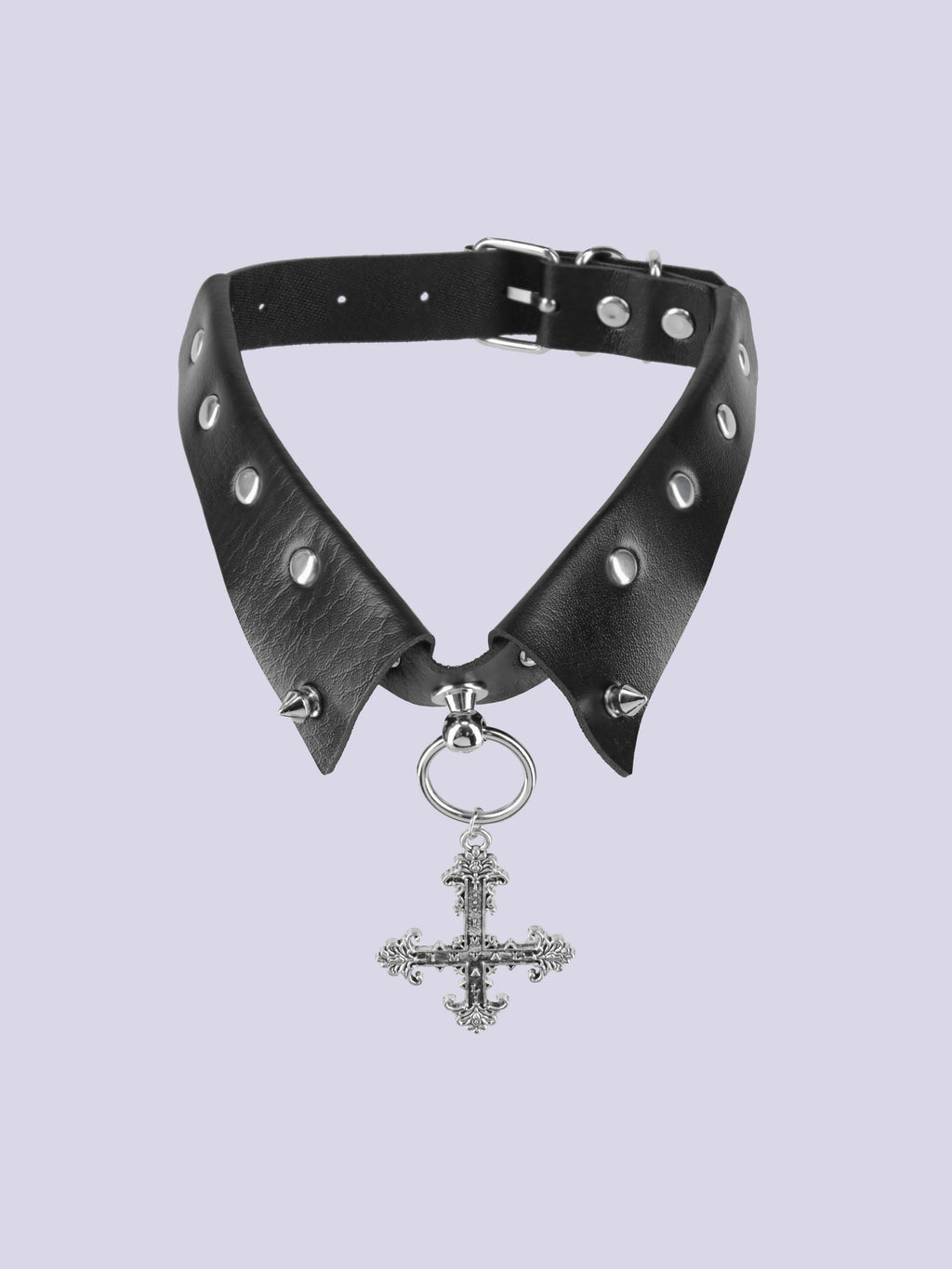 IMVAL / Off-Shoulder Sweater + Collar SET