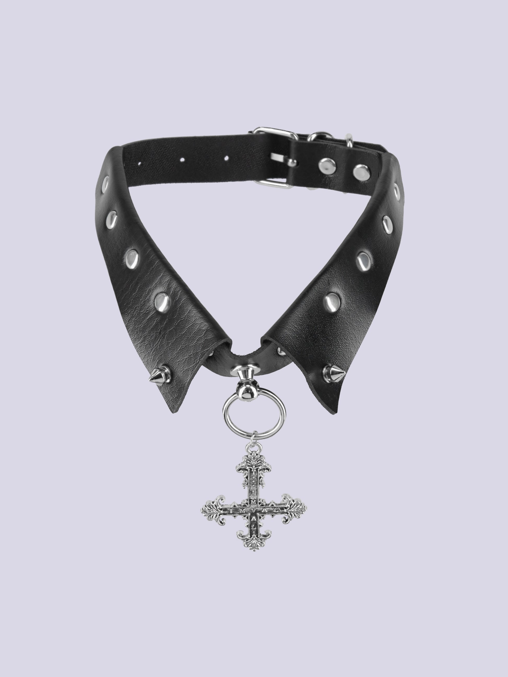 IMVAL / Off-Shoulder Sweater + Collar SET