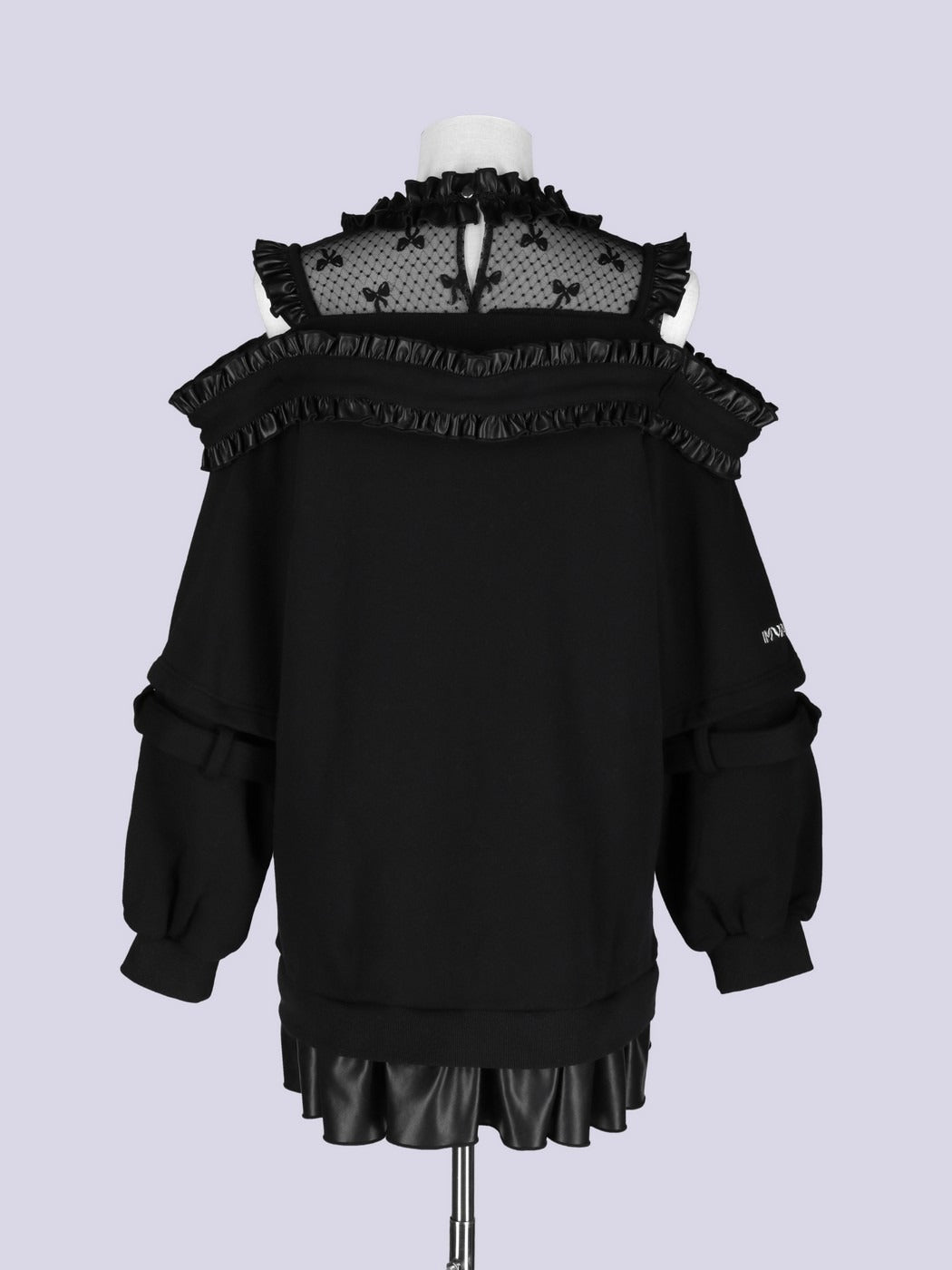 IMVAL / Highneck Off Shoulder Dress - BLK