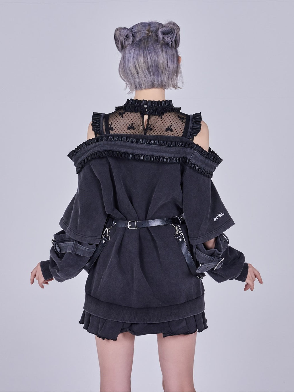 IMVAL / Highneck Off Shoulder Dress［INK］