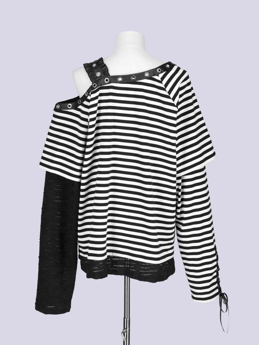 IMVAL / Off-Shoulder Top［BKWH］