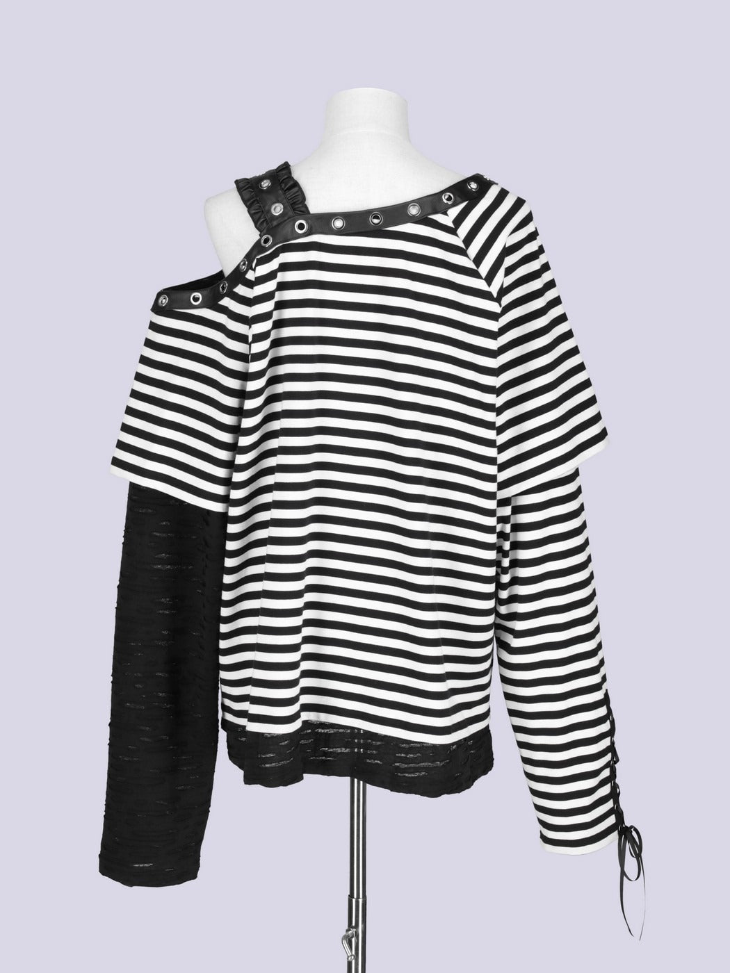 IMVAL / Off-Shoulder Top［BKWH］