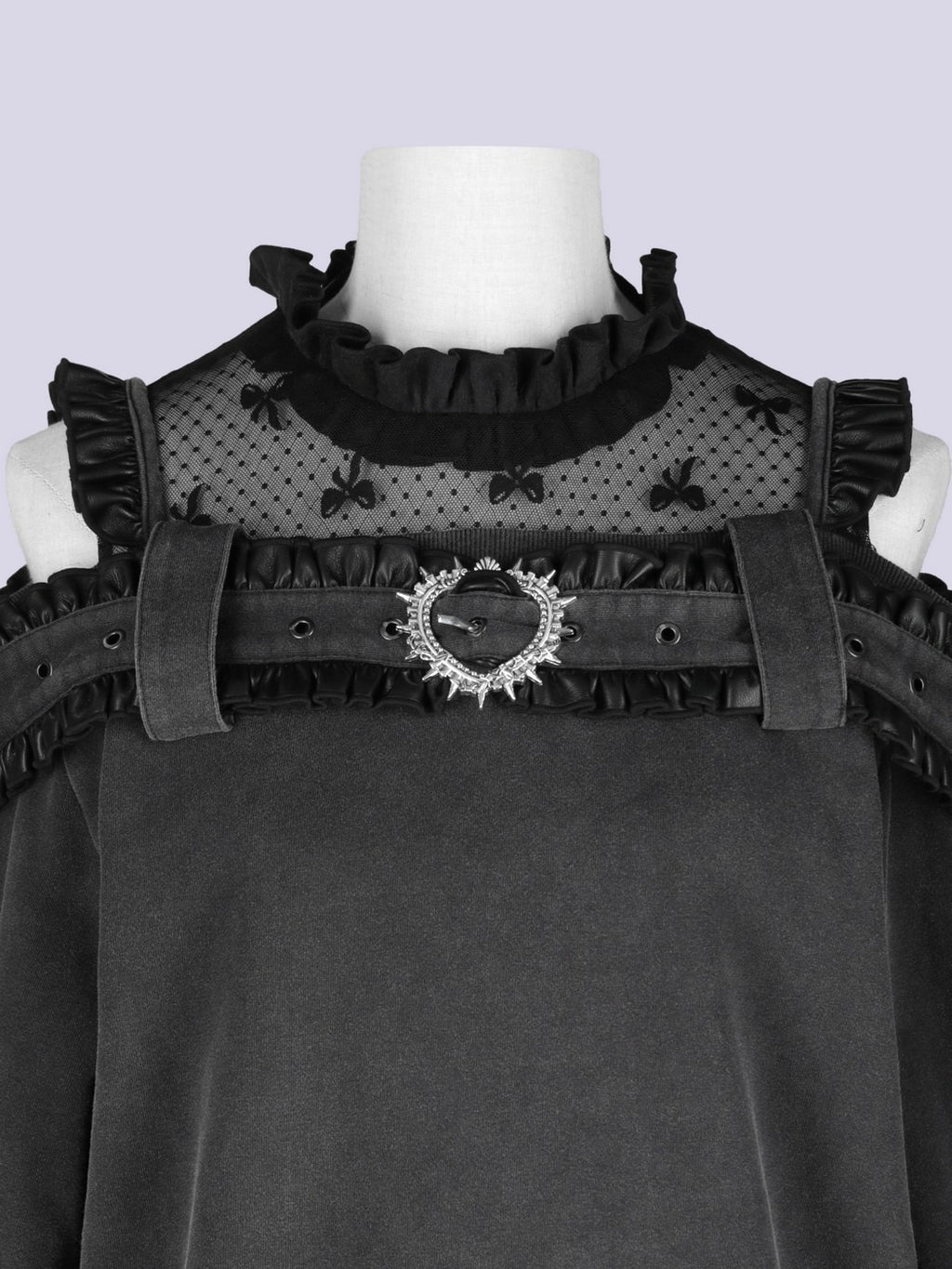 IMVAL / Highneck Off Shoulder Dress［INK］